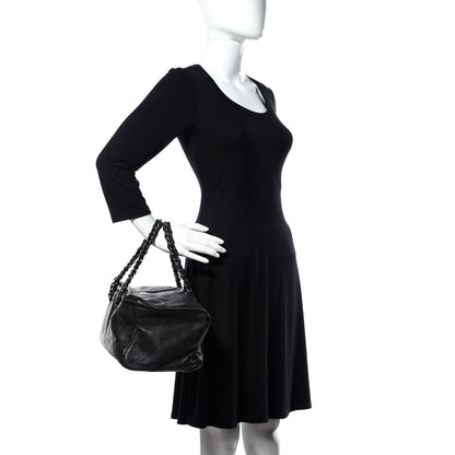 Chanel Deerskin Luxe Ligne Bowler Black 2 of 10
