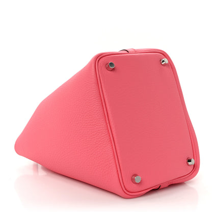 Hermes Taurillon Clemence Picotin Lock 18 PM Bubblegum Pink 4 of 10