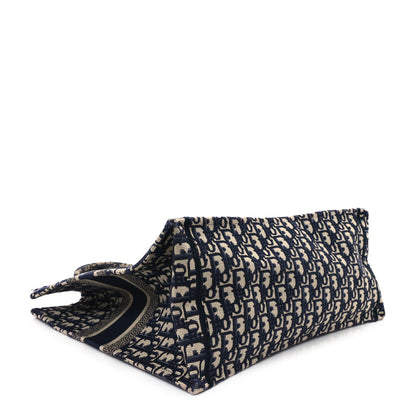 Christian Dior Oblique Large Book Tote Blue Multicolor 4 of 12