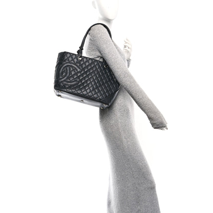 Chanel Calfskin Quilted Large Cambon Tote Black 2 of 10