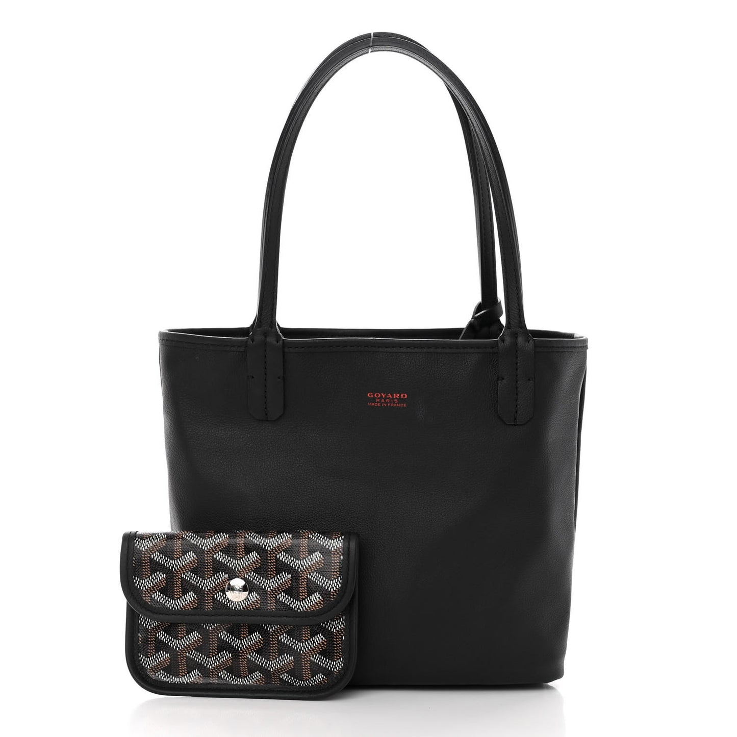 Goyardine Reversible Mini Anjou Black