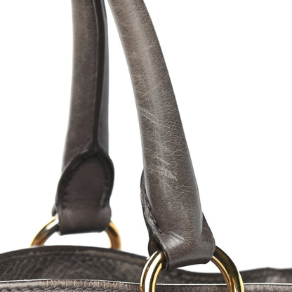 Prada Vitello Shine Top Handle Bag Fumo 20 of 25