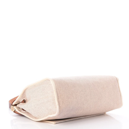 Hermes Toile Vache Calfskin Herbag 30 PM Natural 4 of 10