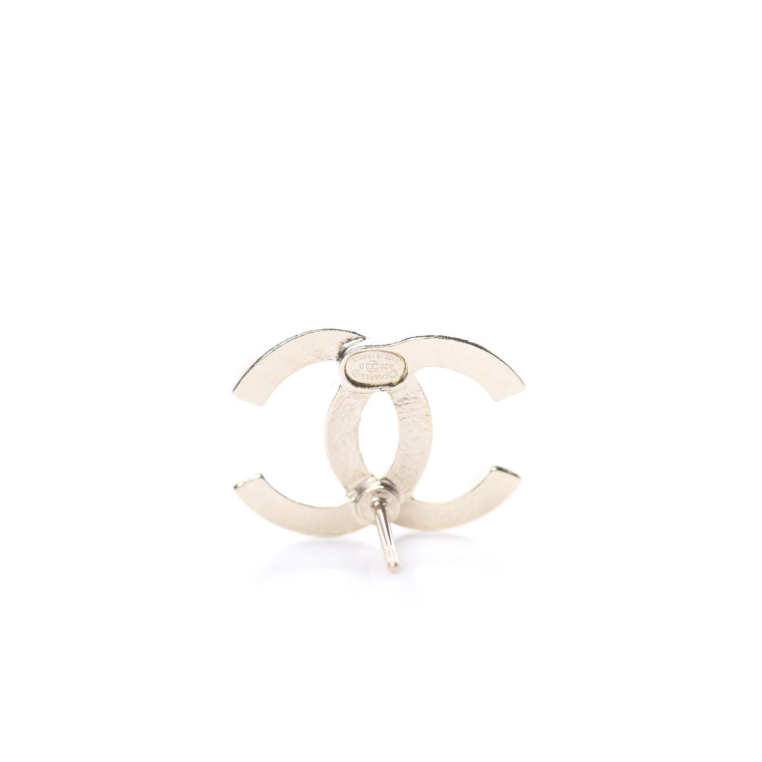 Chanel Crystal CC Earrings Gold 4 of 5
