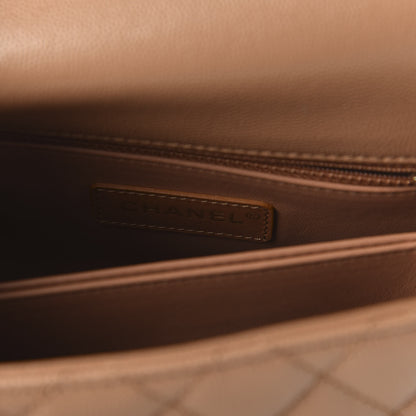 Chanel Caviar Quilted Mini Coco Handle Flap Brown 8 of 10