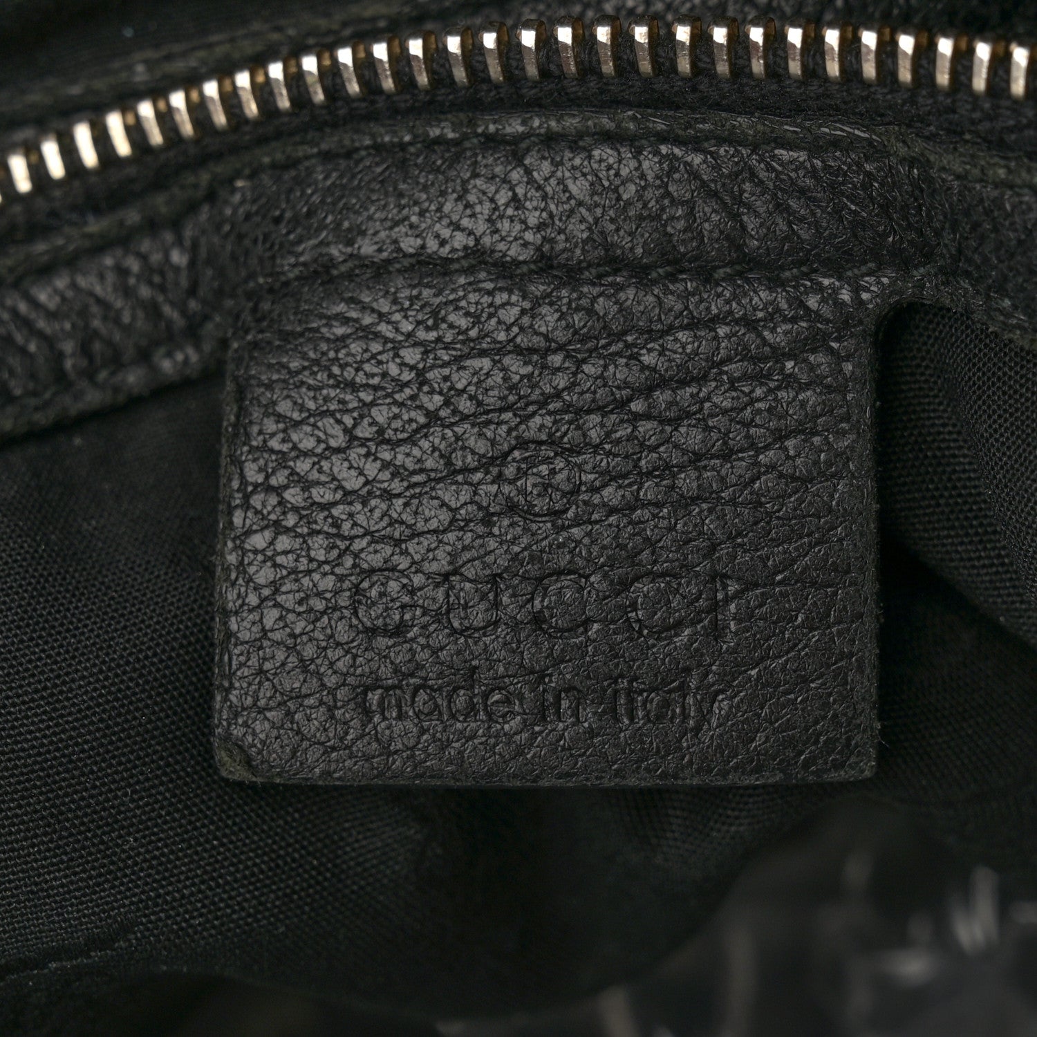 Gucci Pebbled Calfskin Medium New Jackie Shoulder Bag Black 6 of 14