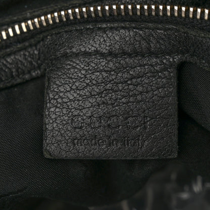 Gucci Pebbled Calfskin Medium New Jackie Shoulder Bag Black 6 of 14