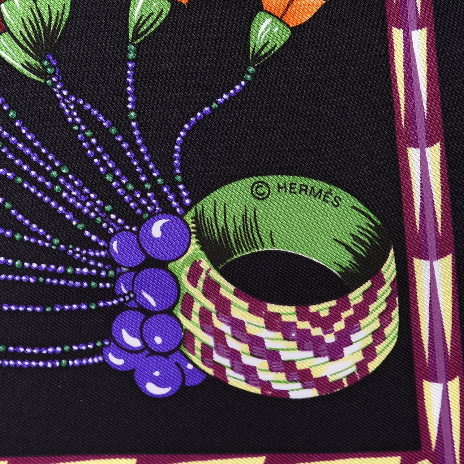 Hermes Silk Brazil Scarf 90 4 of 4