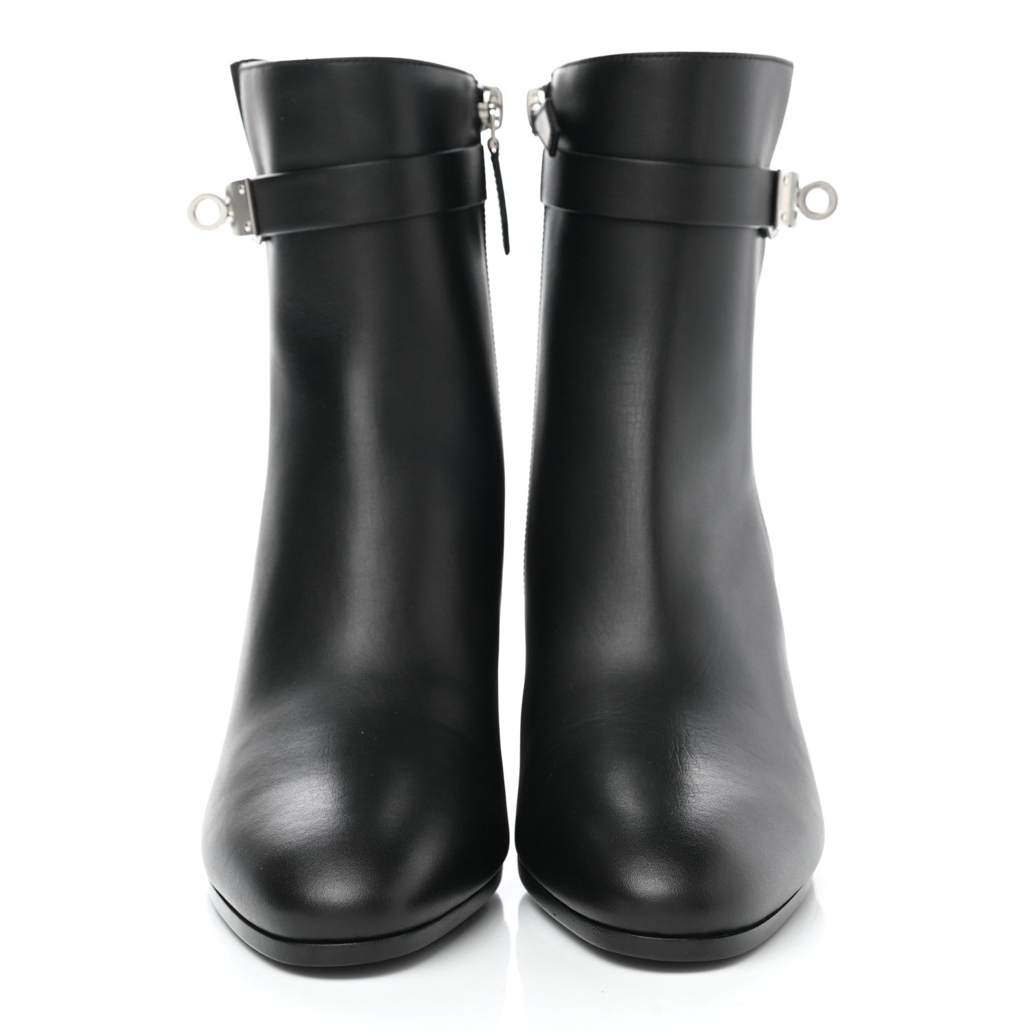 Hermes Calfskin Saint Germain Ankle Boots 35 Black 2 of 9