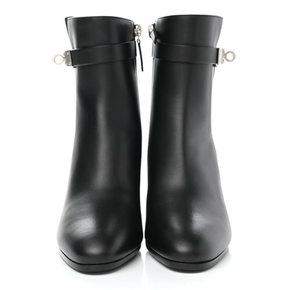 Hermes Calfskin Saint Germain Ankle Boots 35 Black 2 of 9