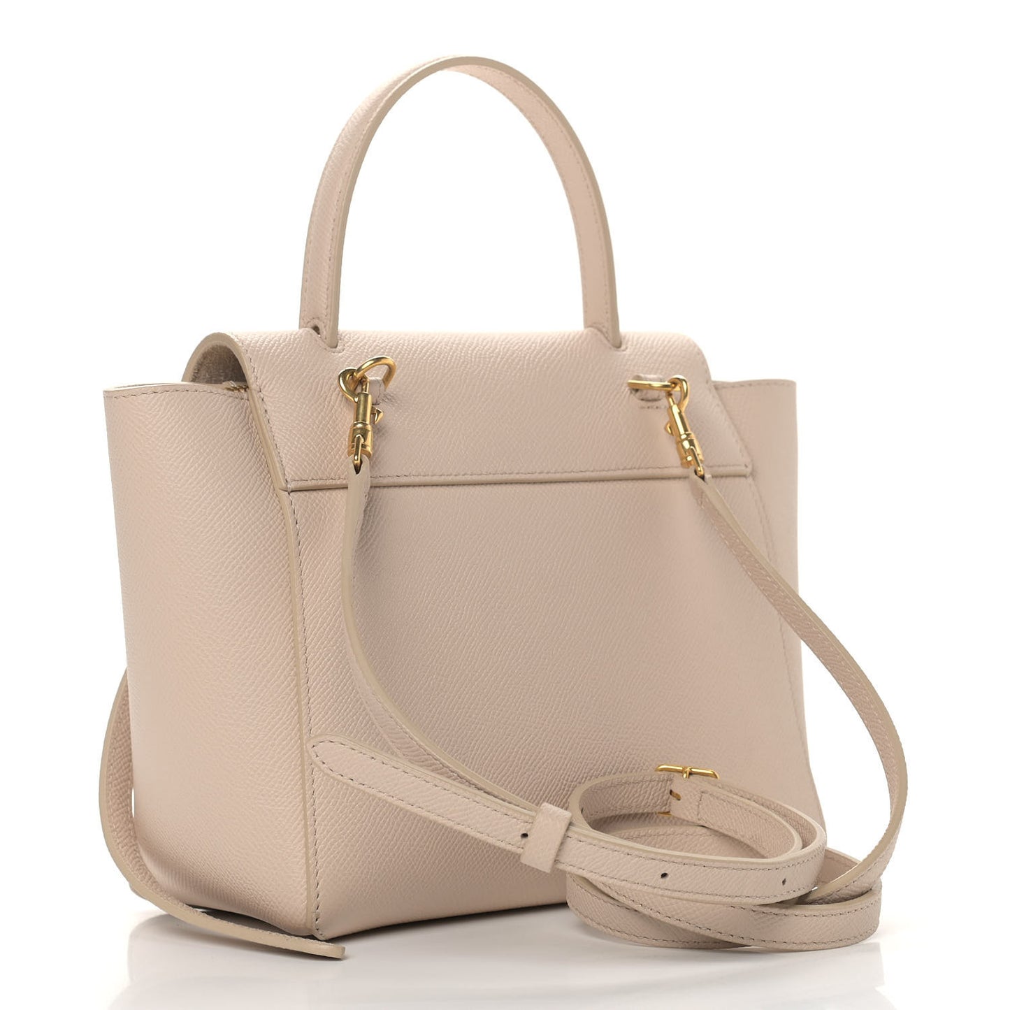 Grained Calfskin Nano Belt Bag Light Taupe