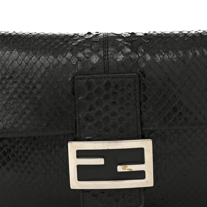 Fendi Snakeskin Baguette Black 8 of 12