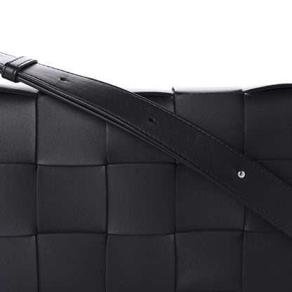 Bottega Veneta Lambskin Maxi Intrecciato Cassette Crossbody Bag Black 10 of 10
