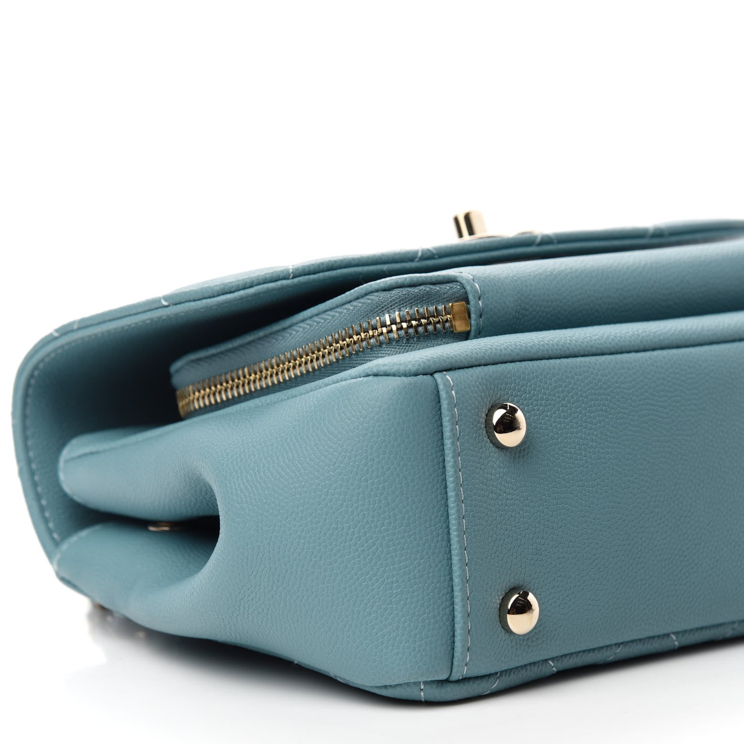 Chanel Caviar Quilted Small Business Affinity Flap Light Blue 9 of 12