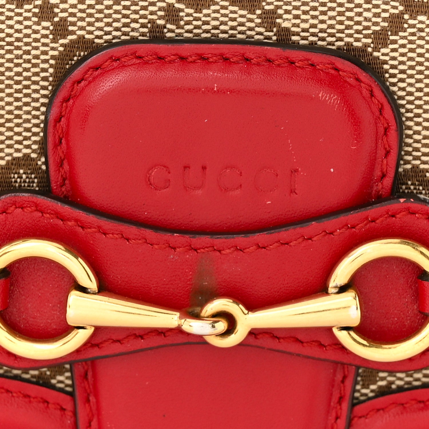 Gucci Monogram Lady Web Convertible Wallet Beige Hibiscus Red 15 of 16