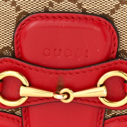 Gucci Monogram Lady Web Convertible Wallet Beige Hibiscus Red 15 of 16