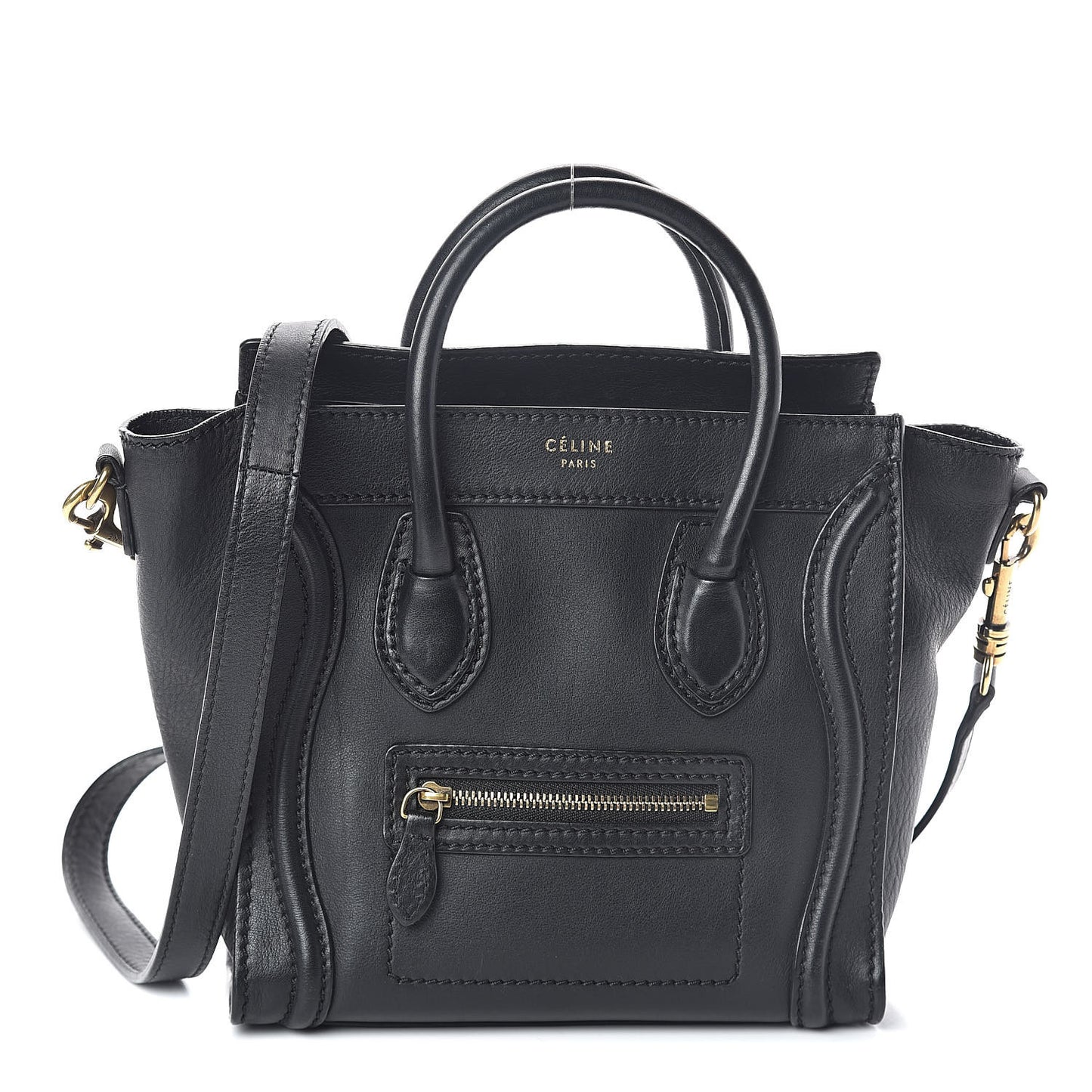 Smooth Calfskin Nano Luggage Black