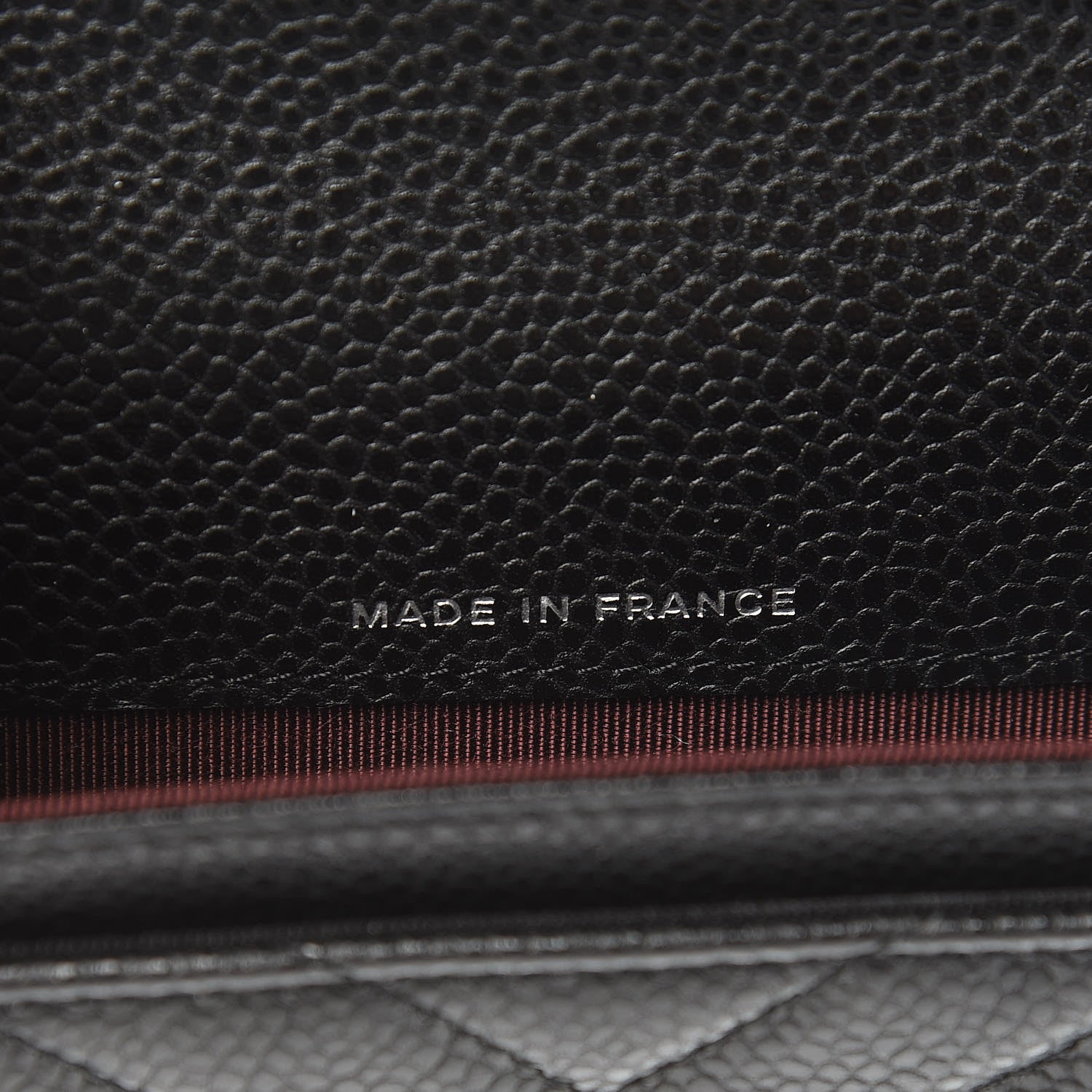 Chanel Caviar Chevron Quilted Flap Card Holder Black 7 of 9