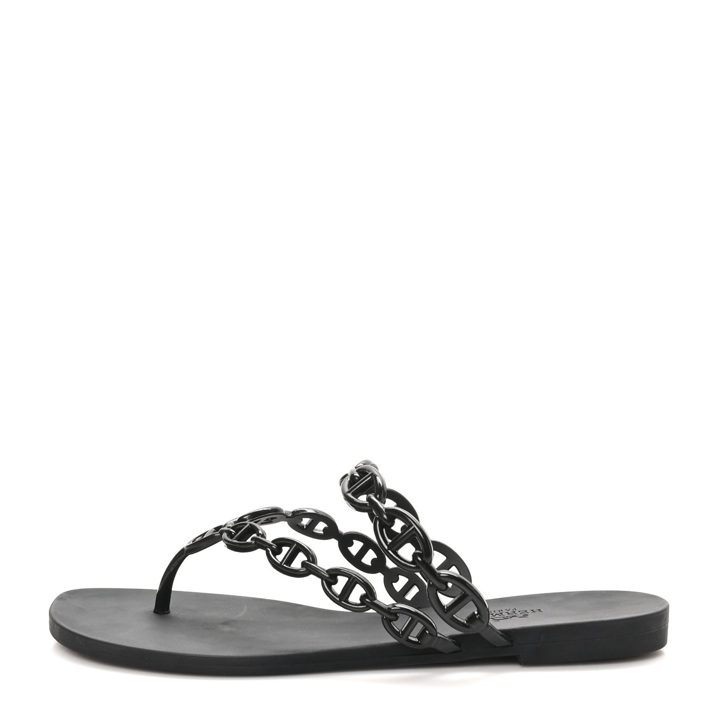Rubber Chaine d'Ancre Island Sandals 38 Black