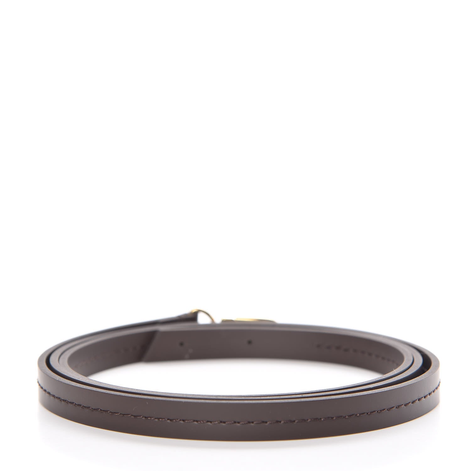 Louis Vuitton Calfskin 12mm Favorite Long Strap Brown 2 of 3