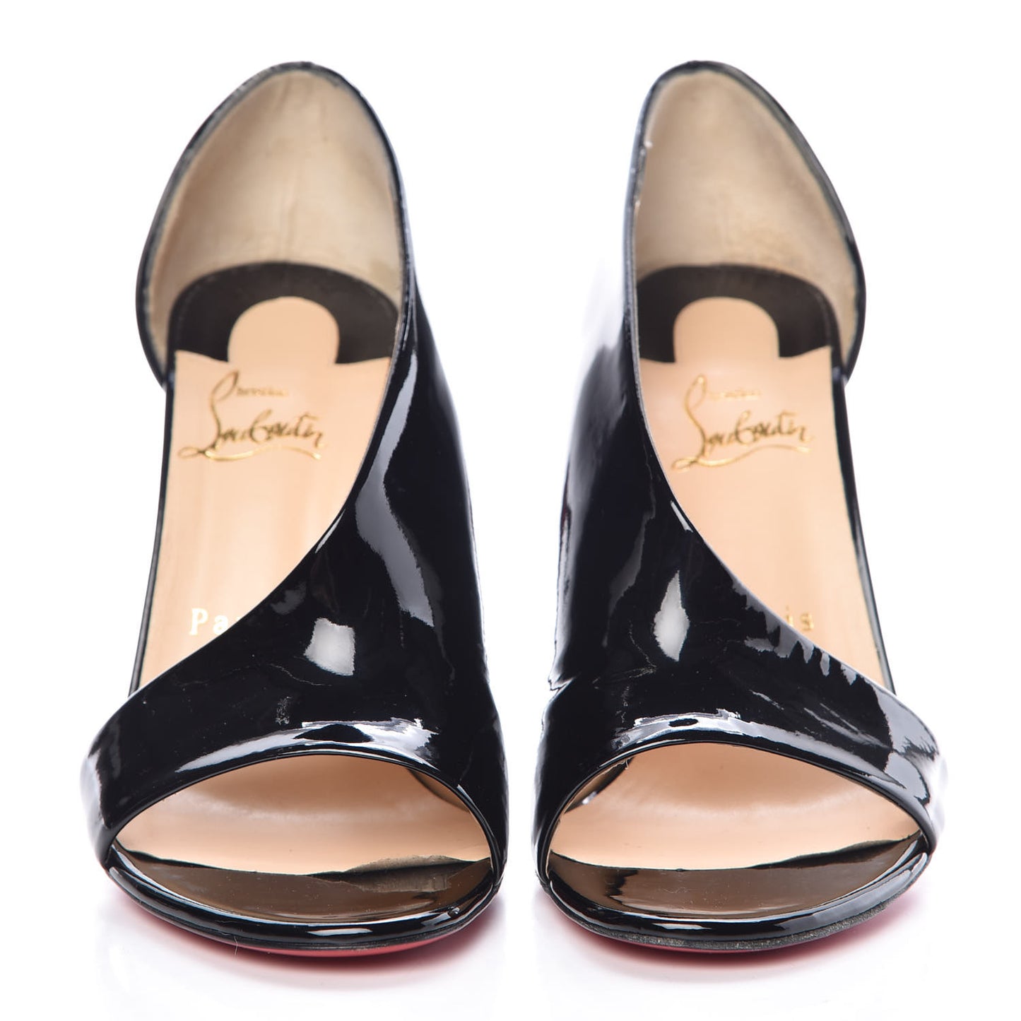 Patent Phoebe Asymmetric 100 Pumps 38.5 Black