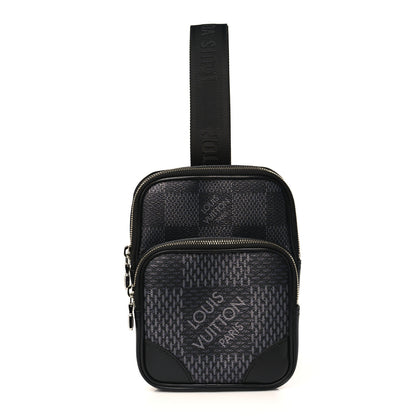 Louis Vuitton Damier Graphite 3D Amazone Sling Bag Black 1 of 9