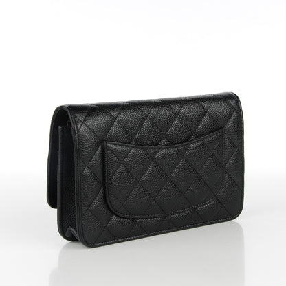 Chanel Caviar Quilted Wallet On Chain WOC Black 3 of 8