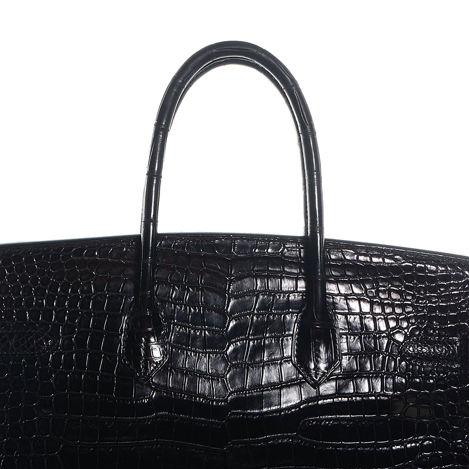 Hermes Matte Porosus Crocodile Birkin 35 Black 6 of 30
