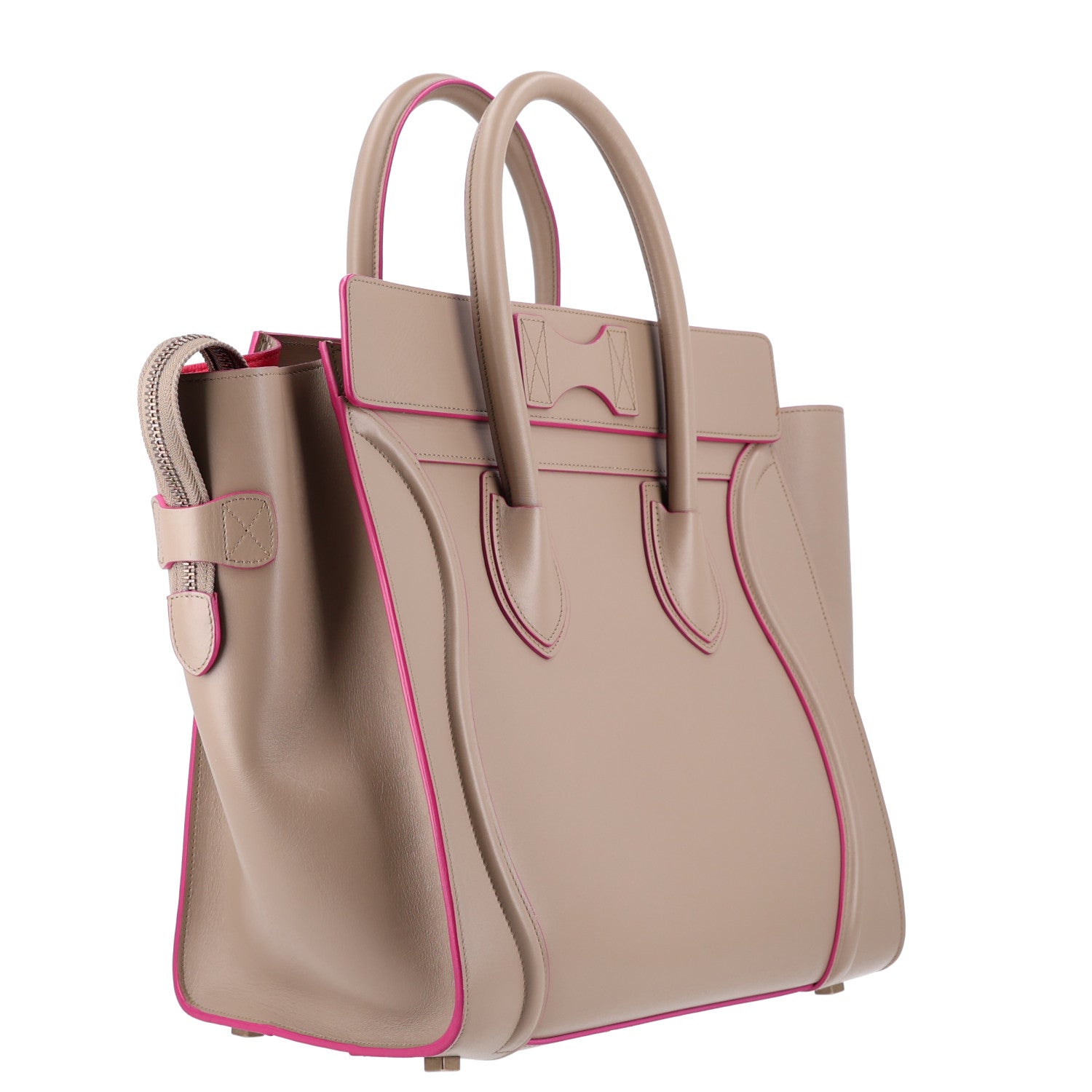 Celine Palmelato Calfskin Mini Luggage Beige 3 of 10