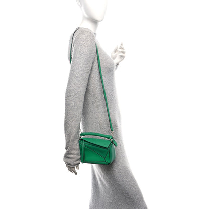 Loewe Calfskin Mini Puzzle Bag Jungle Green 2 of 13