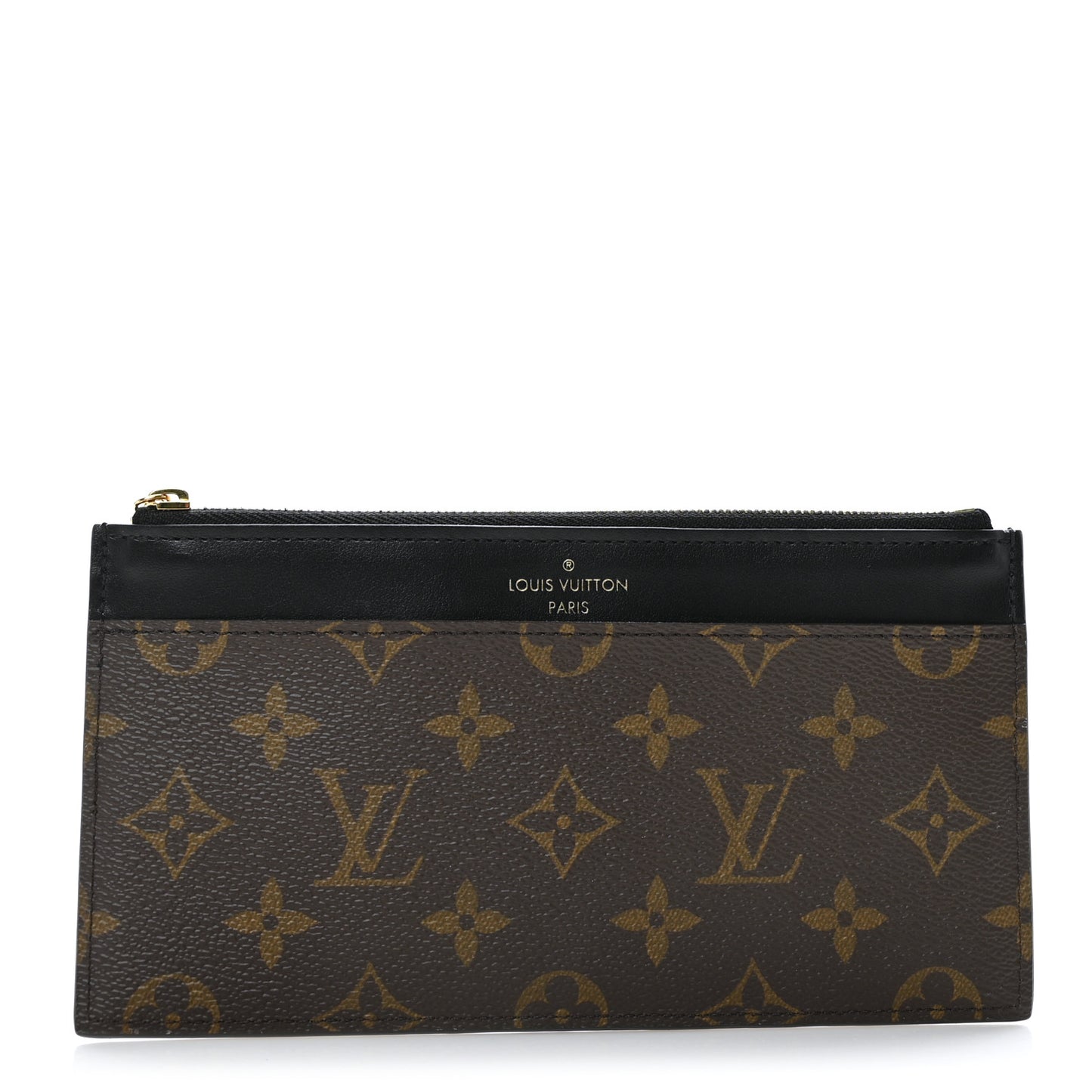 Monogram Slim Purse Black