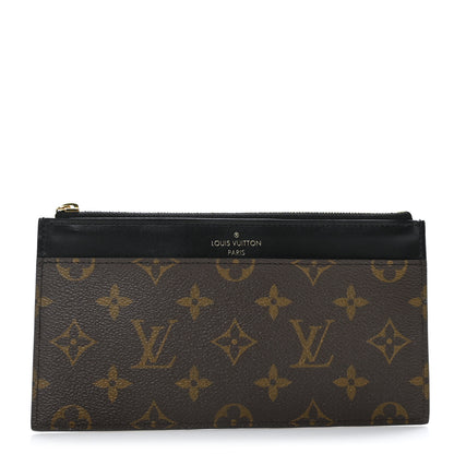 Louis Vuitton Monogram Slim Purse Black 1 of 7