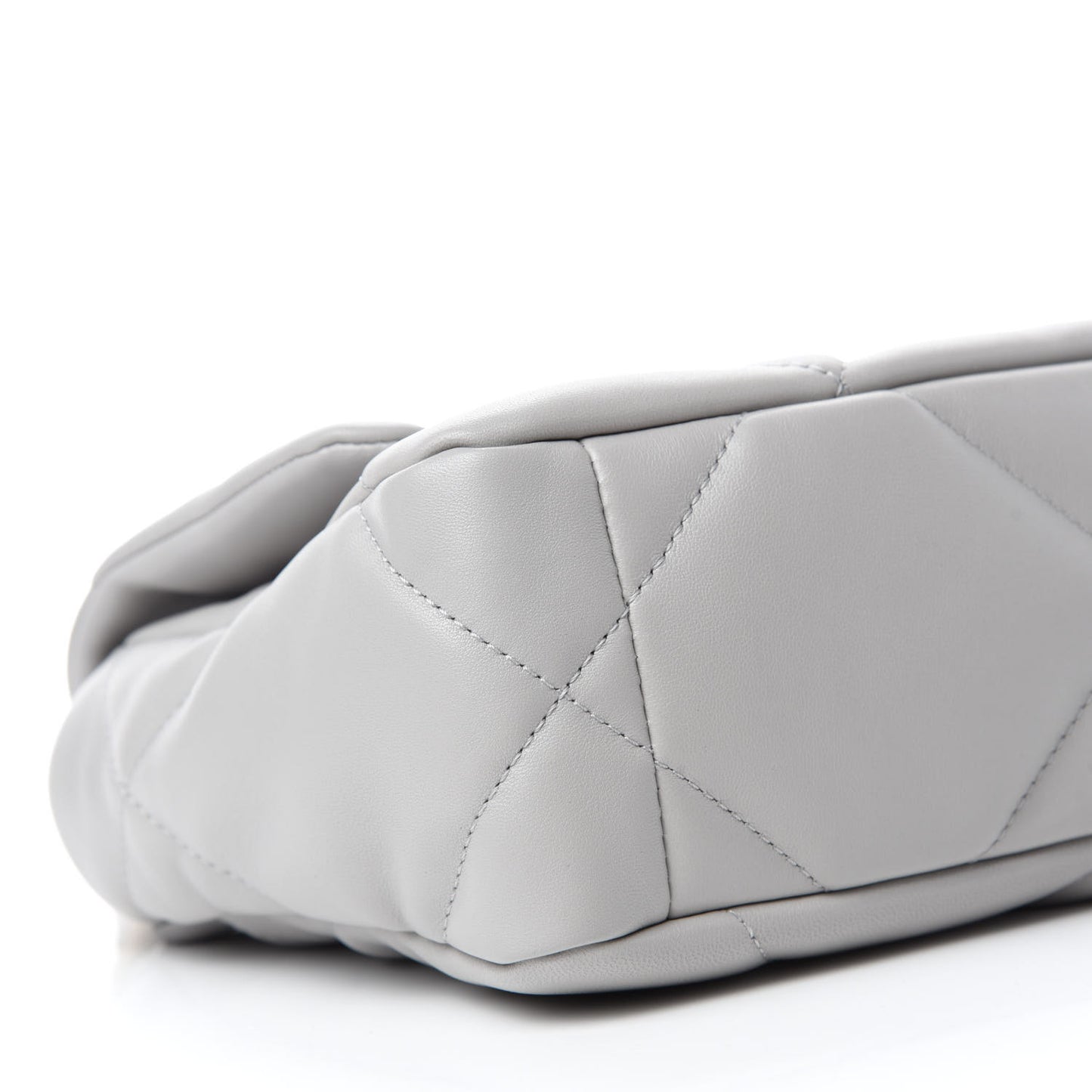 Lambskin Quilted Medium Chanel 19 Flap Grey