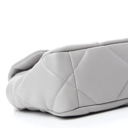 Chanel Lambskin Quilted Medium Chanel 19 Flap Grey 6 of 11