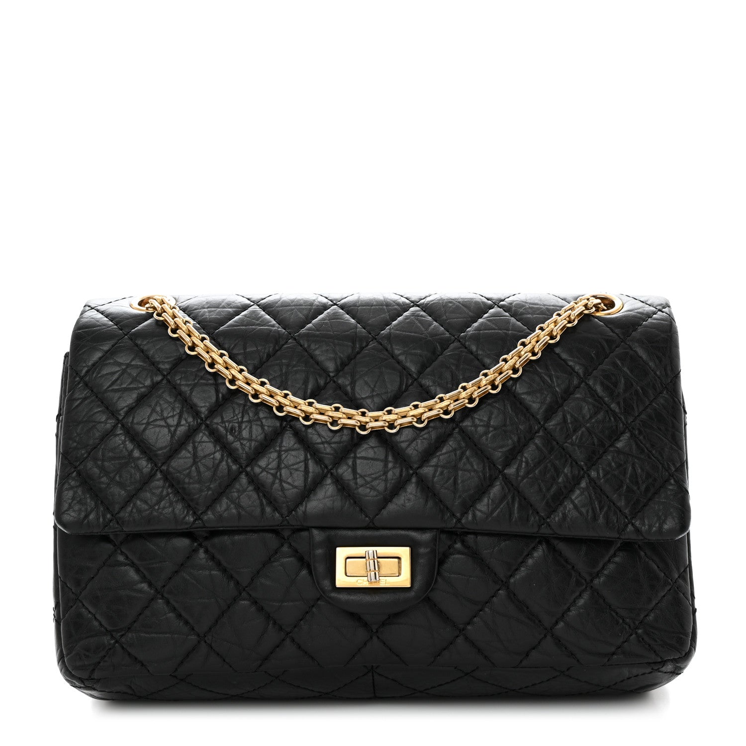 Chanel Aged Calfskin Quilted 2.55 Reissue 226 Flap Black 1 of 10