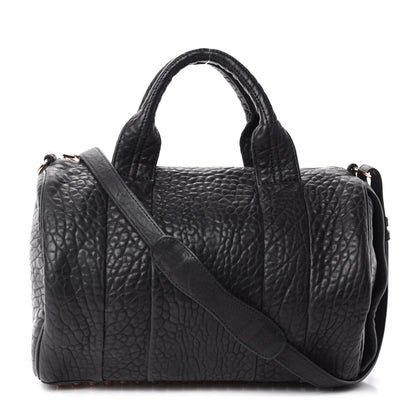 Alexander Wang Pebbled Lambskin Rocco Black Rose Gold Hardware 1 of 9