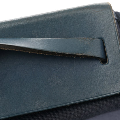 Hermes Toile Vache Hunter Herbag Cabas MM Bleu Marine 13 of 15