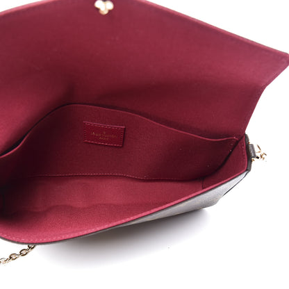 Louis Vuitton Monogram Pochette Felicie Chain Wallet Fuchsia 5 of 11