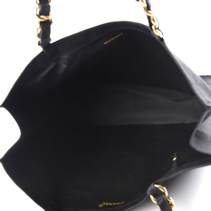 Chanel Canvas Chain Jumbo CC Tote Black 4 of 10