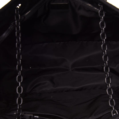 Prada Tessuto Nylon Chain Tote Black 9 of 12