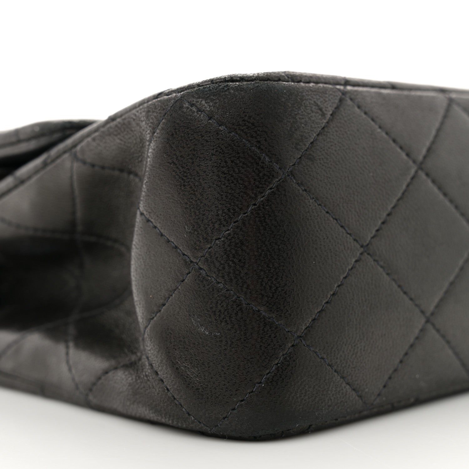 Chanel Lambskin Quilted Medium Double Flap Black 9 of 14