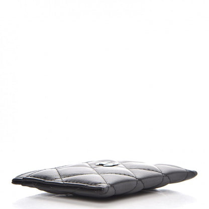 Chanel Lambskin Quilted Card Holder Black 4 of 9