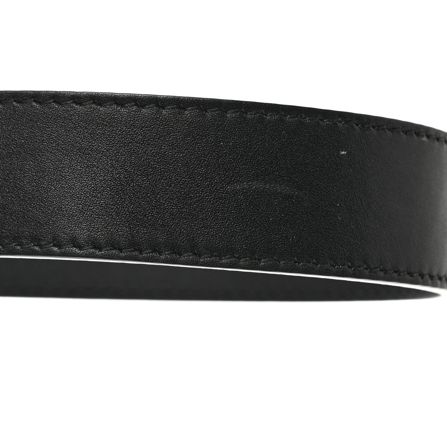 Moon Calfskin Double G 30mm Belt 80 32 Black