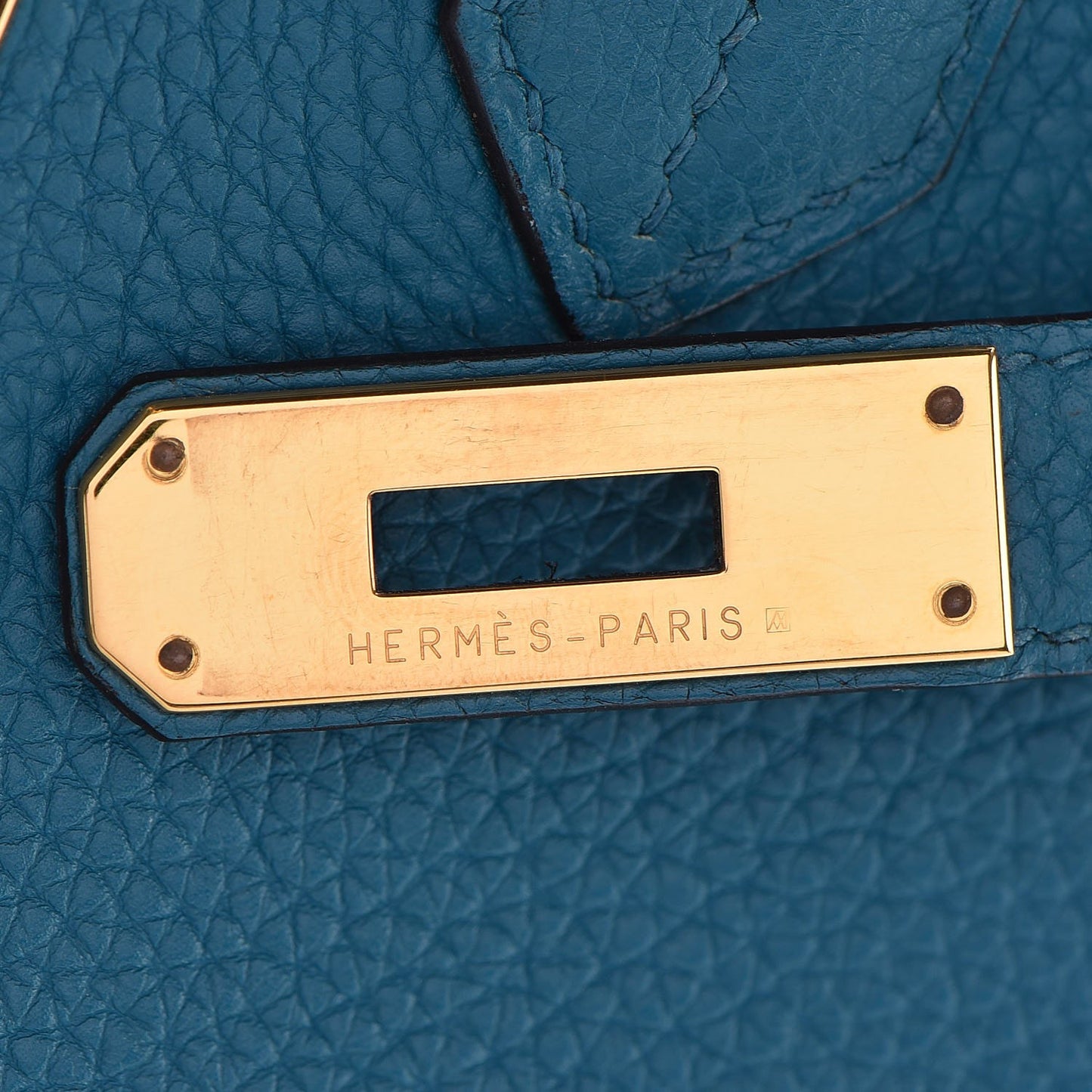 Taurillon Clemence Birkin 30 Cobalt