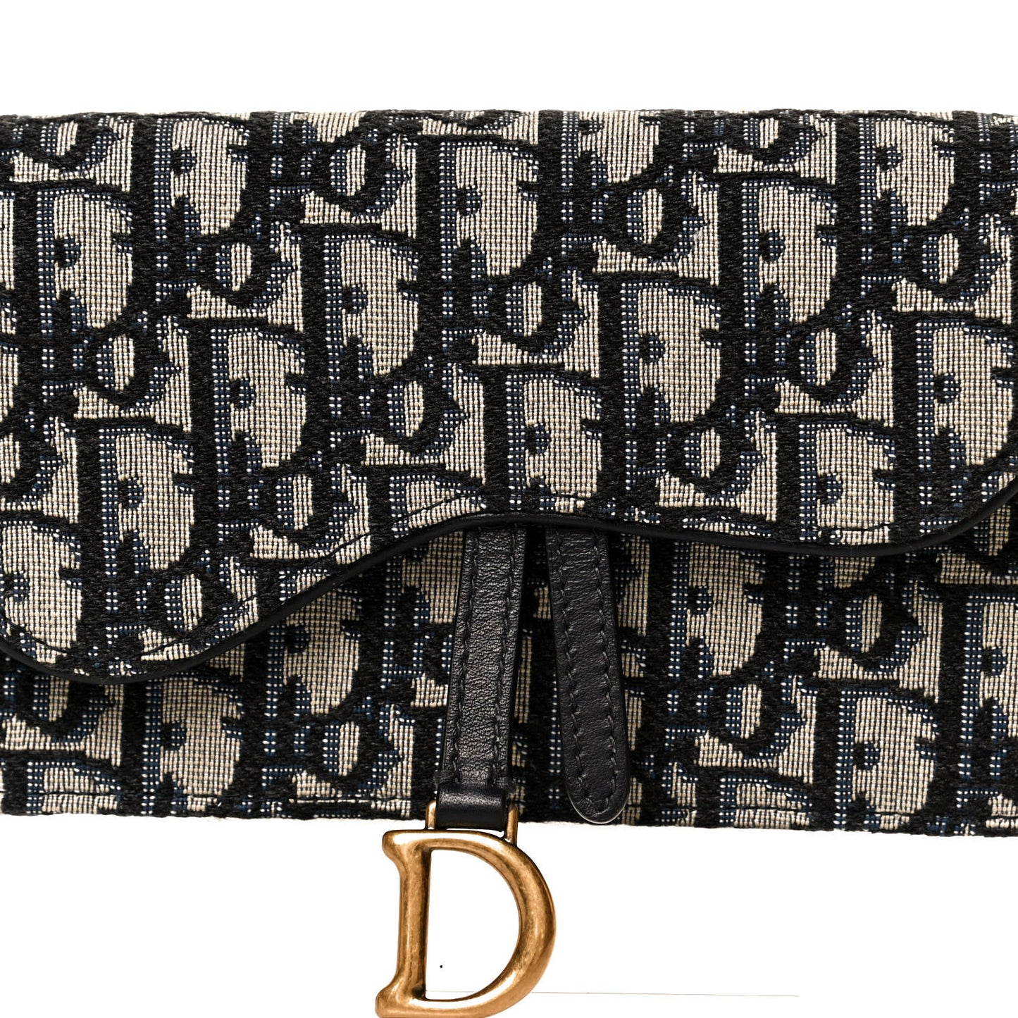 Oblique Saddle Belt Bag Blue