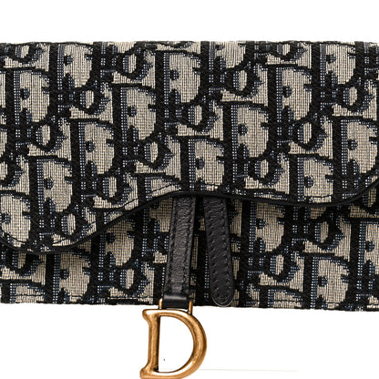 Christian Dior Oblique Saddle Belt Bag Blue 8 of 11