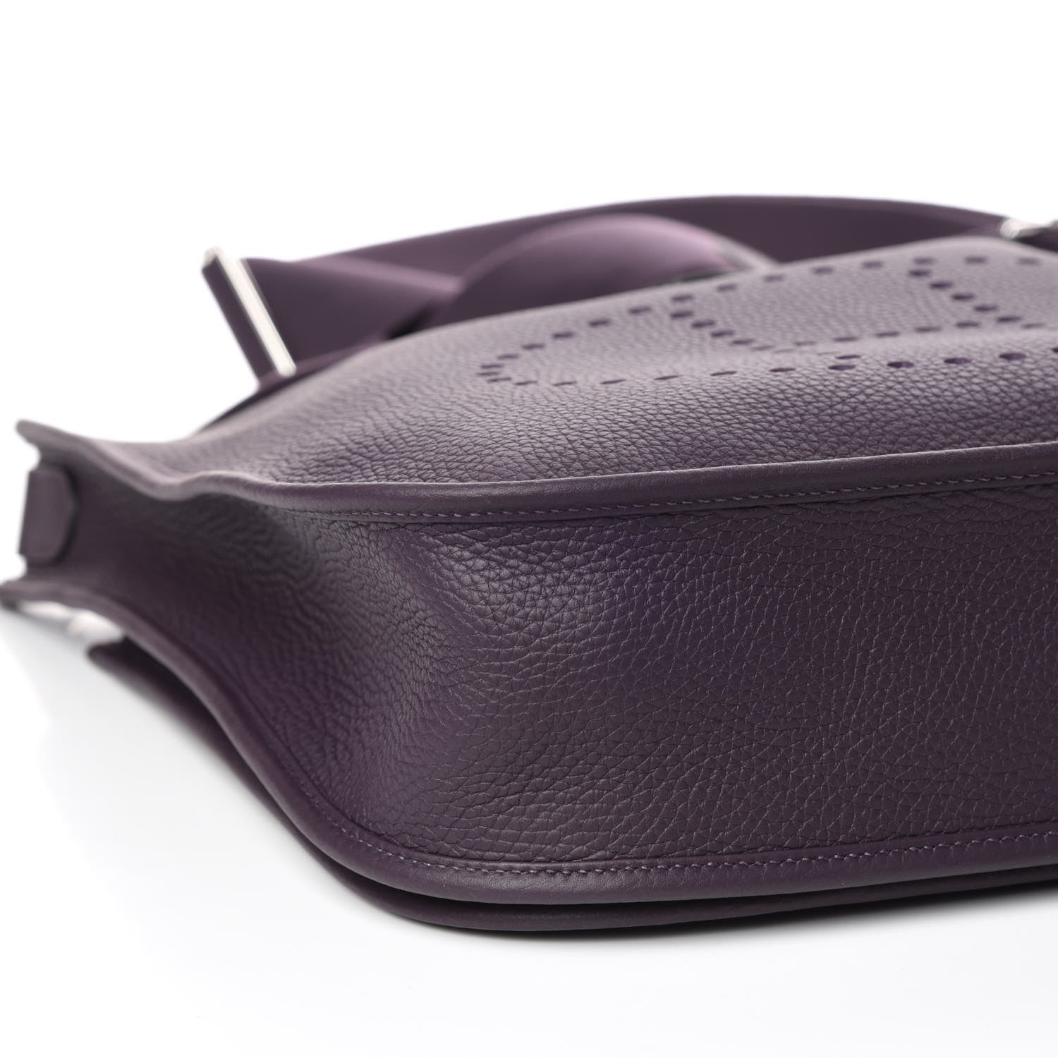 Hermes Taurillon Clemence Evelyne III GM Raisin 8 of 10