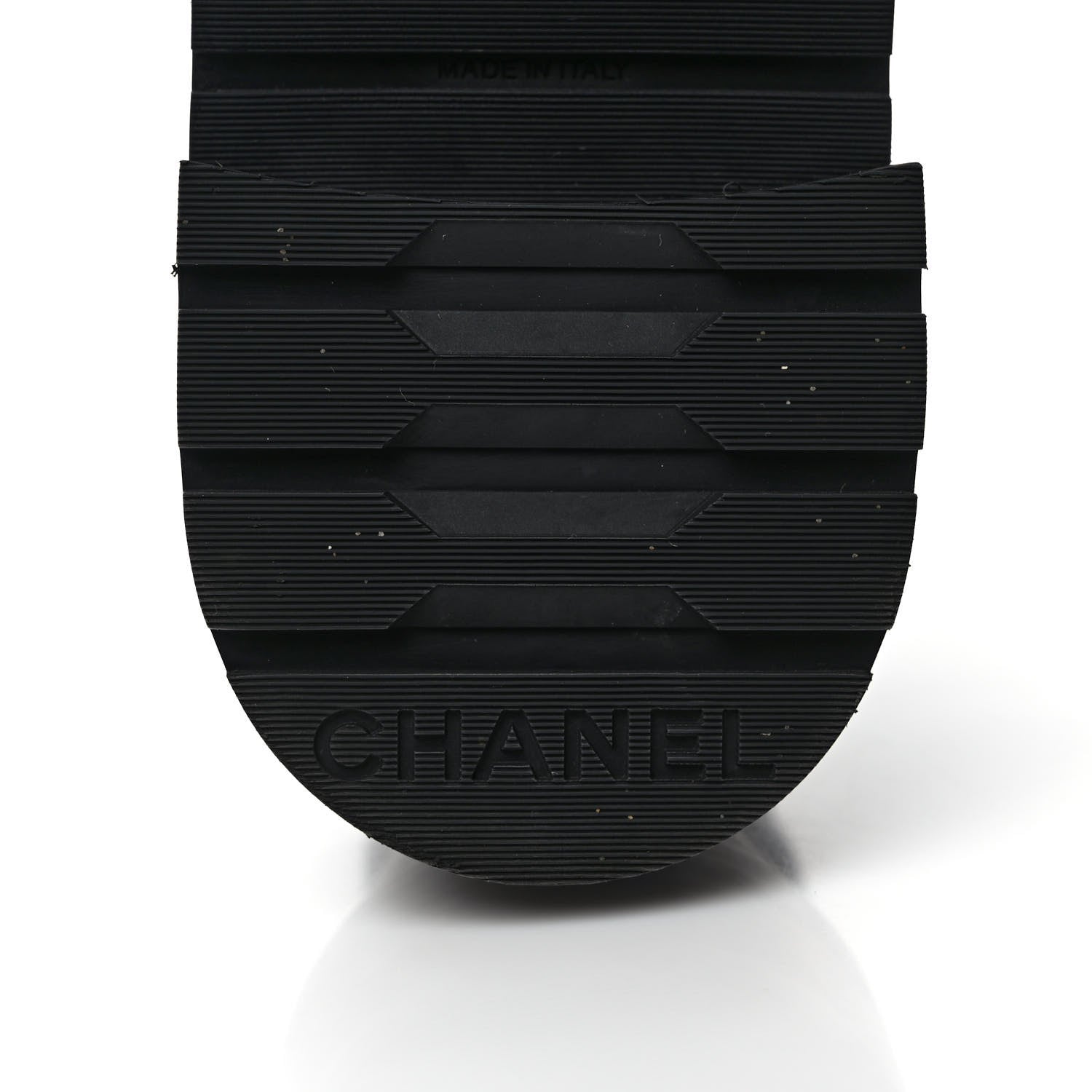 Chanel Shiny Calfskin Quilted Lace Up Combat Boots 41 Black 6 of 9
