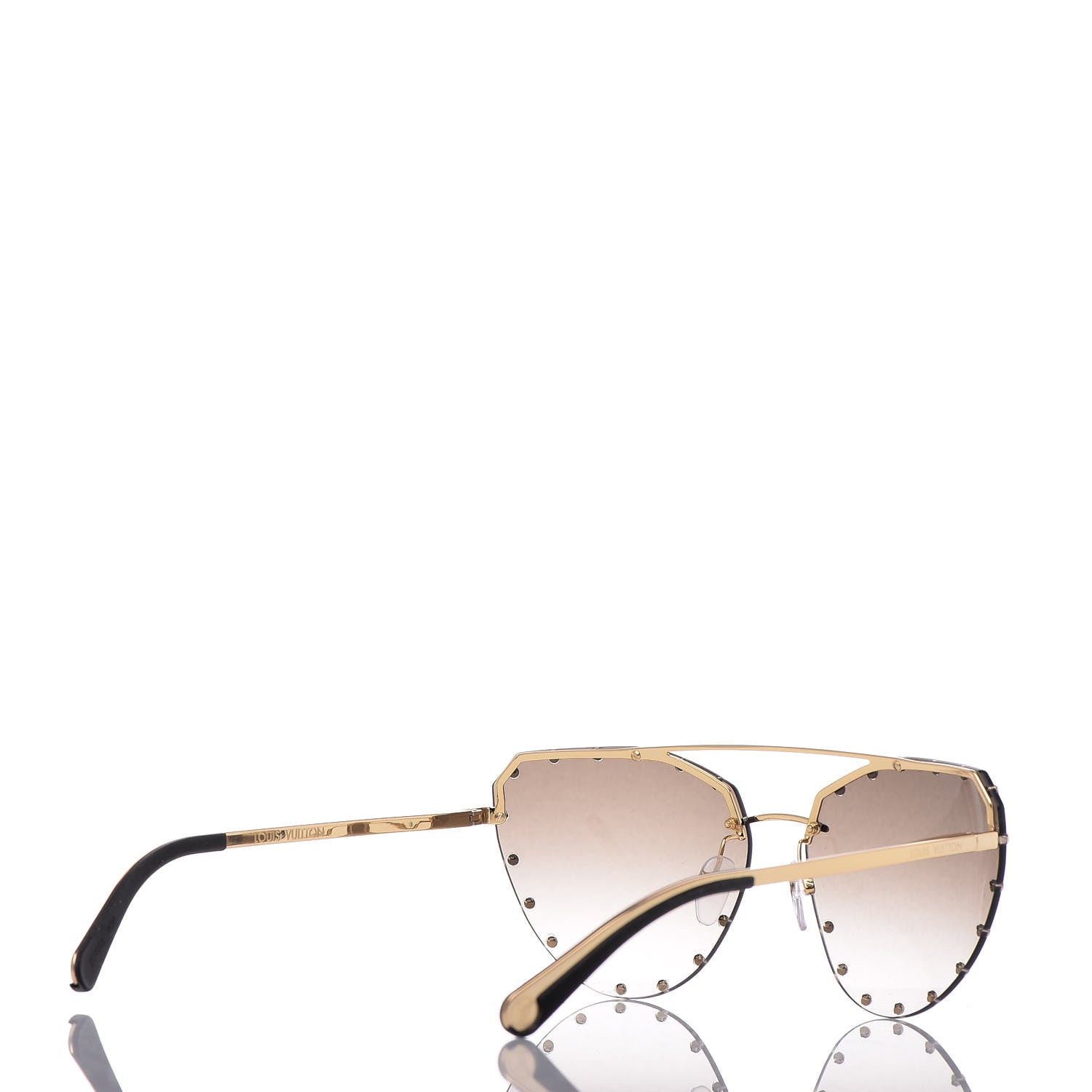 Louis Vuitton The Party Aviator Gradient Sunglasses Z0914U Brown 4 of 8