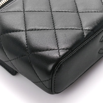 Chanel Lambskin Quilted Resin Vanity Case With Chain Black 9 of 12